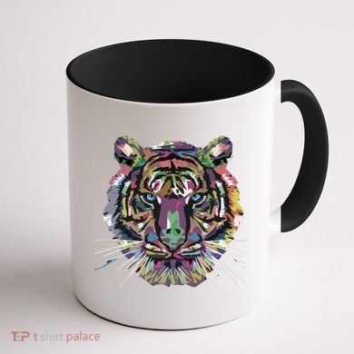 Tiger Trendy Easy Animal Print Tiger Cool Gift Coffee Mug back
