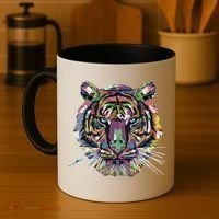 Tiger Trendy Easy Animal Print Tiger Cool Gift Coffee Mug thumb 4