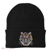 Tiger Trendy Easy Animal Print Tiger Cool Gift Beanie thumb 0