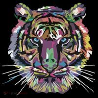 Tiger Trendy Easy Animal Print Tiger Cool Gift Women's Hoodie thumb 2