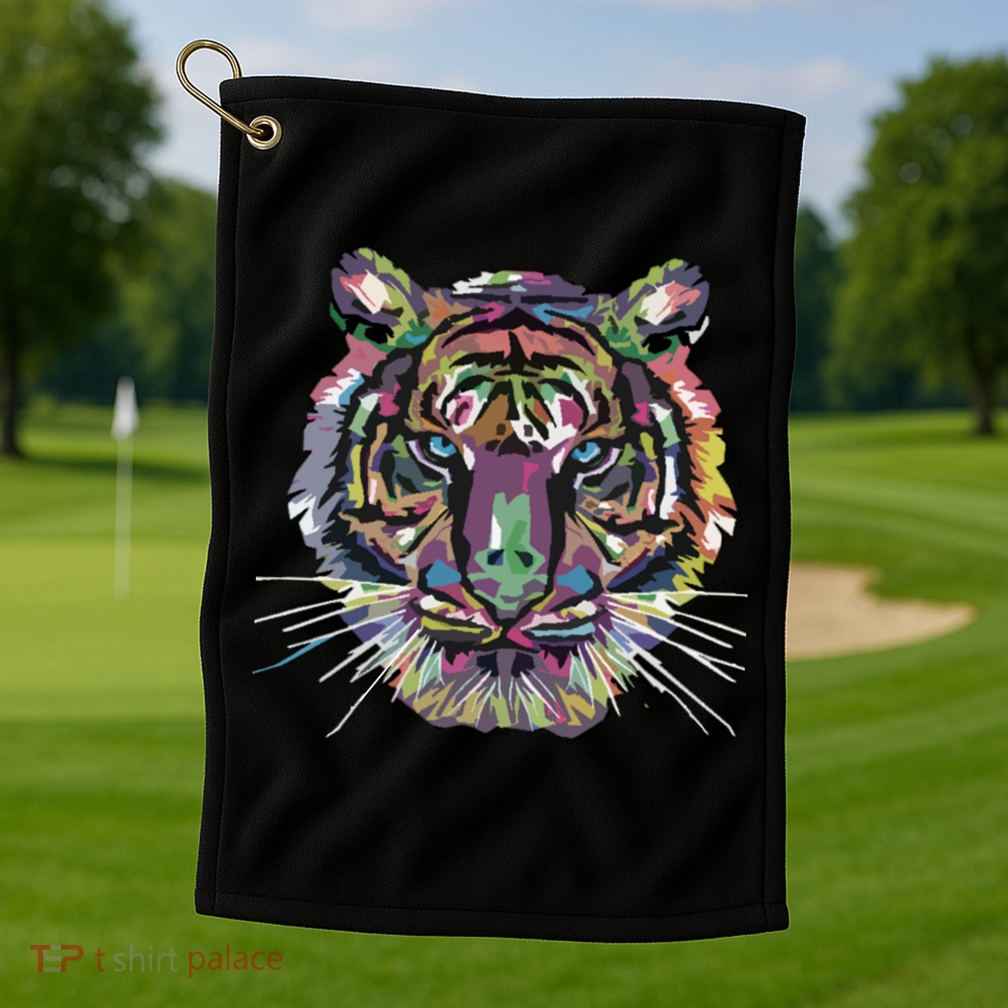 Tiger Trendy Easy Animal Print Tiger Cool Gift Golf Towel