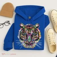 Tiger Trendy Easy Animal Print Tiger Cool Gift Hoodie thumb 4
