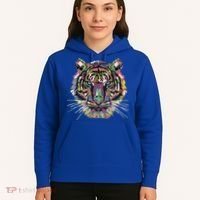 Tiger Trendy Easy Animal Print Tiger Cool Gift Hoodie thumb 5