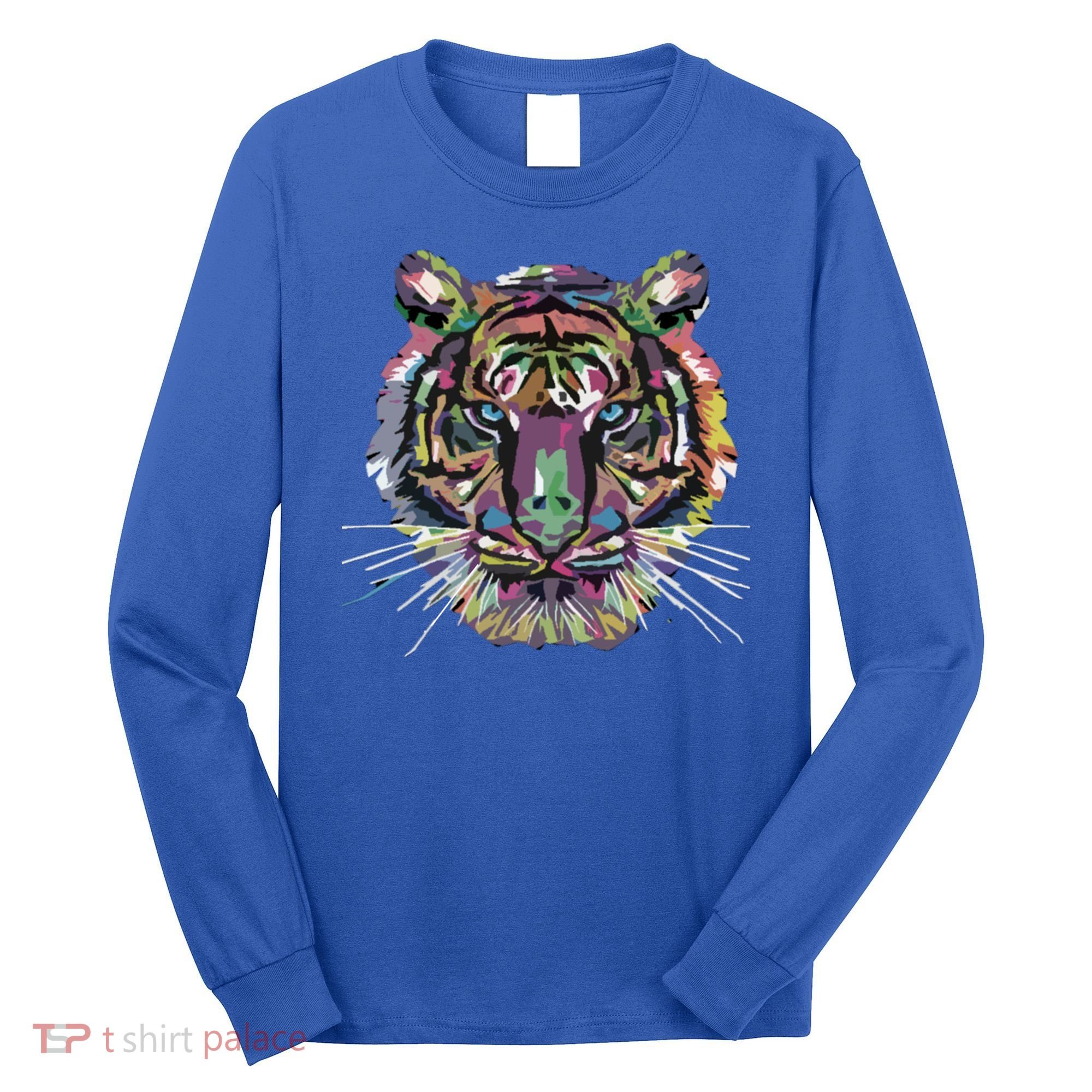 Tiger Trendy Easy Animal Print Tiger Cool Gift Long Sleeve Shirt