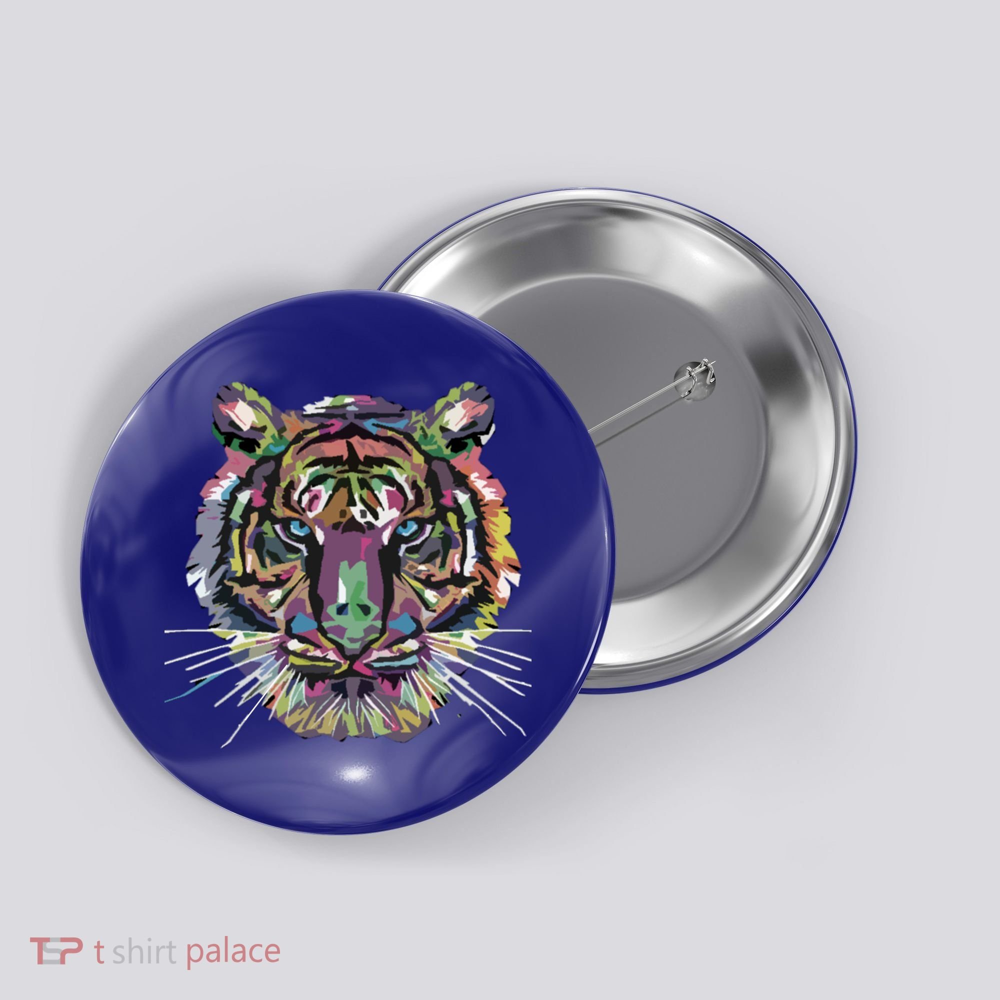 Tiger Trendy Easy Animal Print Tiger Cool Gift Button