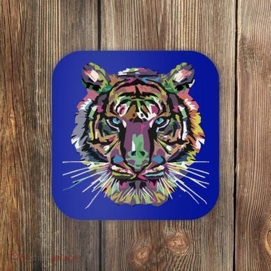 Tiger Trendy Easy Animal Print Tiger Cool Gift Coaster