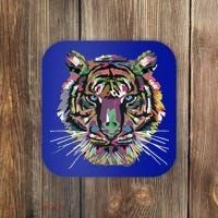 Tiger Trendy Easy Animal Print Tiger Cool Gift Coaster thumb 0