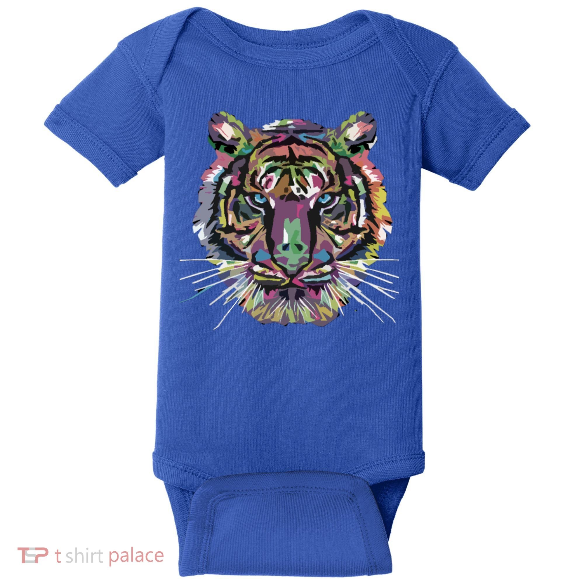 Tiger Trendy Easy Animal Print Tiger Cool Gift Baby Bodysuit