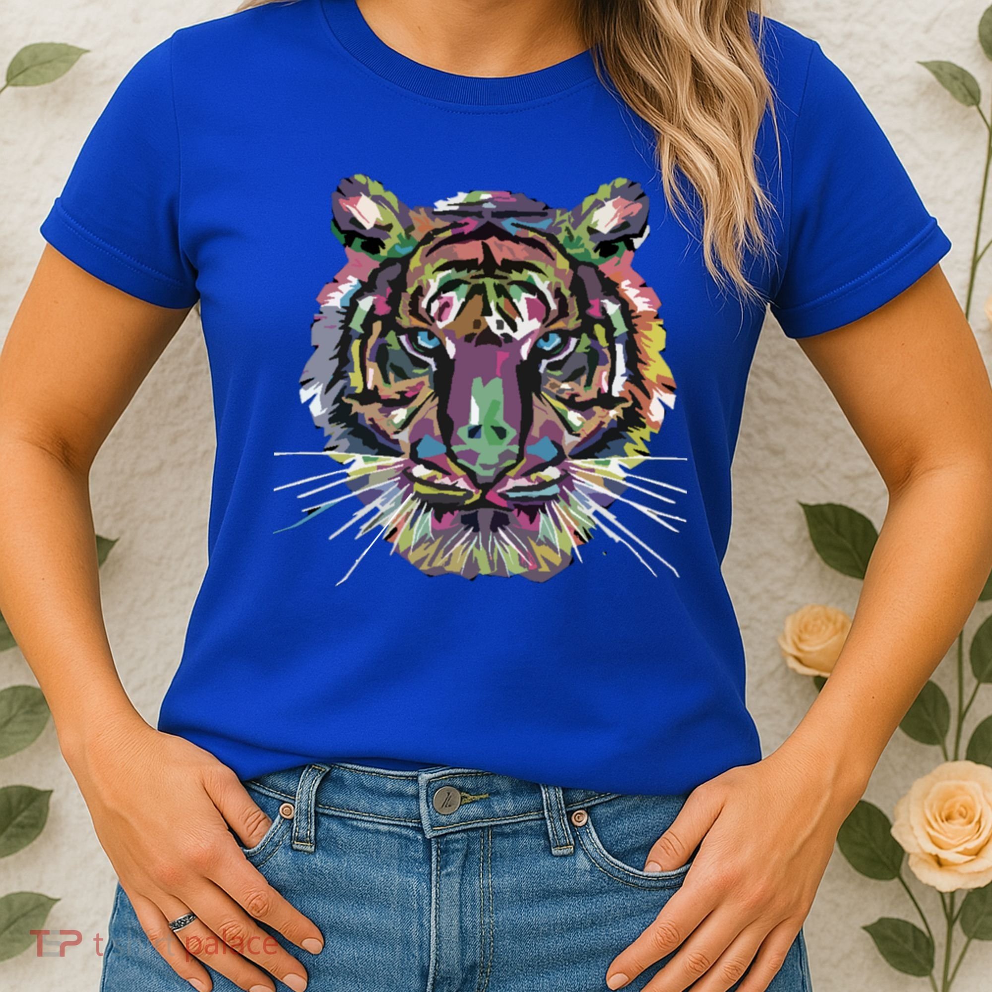 Tiger Trendy Easy Animal Print Tiger Cool Gift Women's T-Shirt