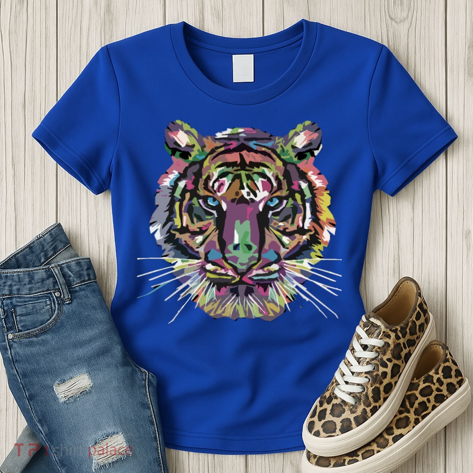 Tiger Trendy Easy Animal Print Tiger Cool Gift Women's T-Shirt