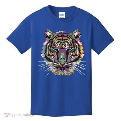 Tiger Trendy Easy Animal Print Tiger Cool Gift Kids T-Shirt