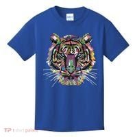 Tiger Trendy Easy Animal Print Tiger Cool Gift Kids T-Shirt thumb 0