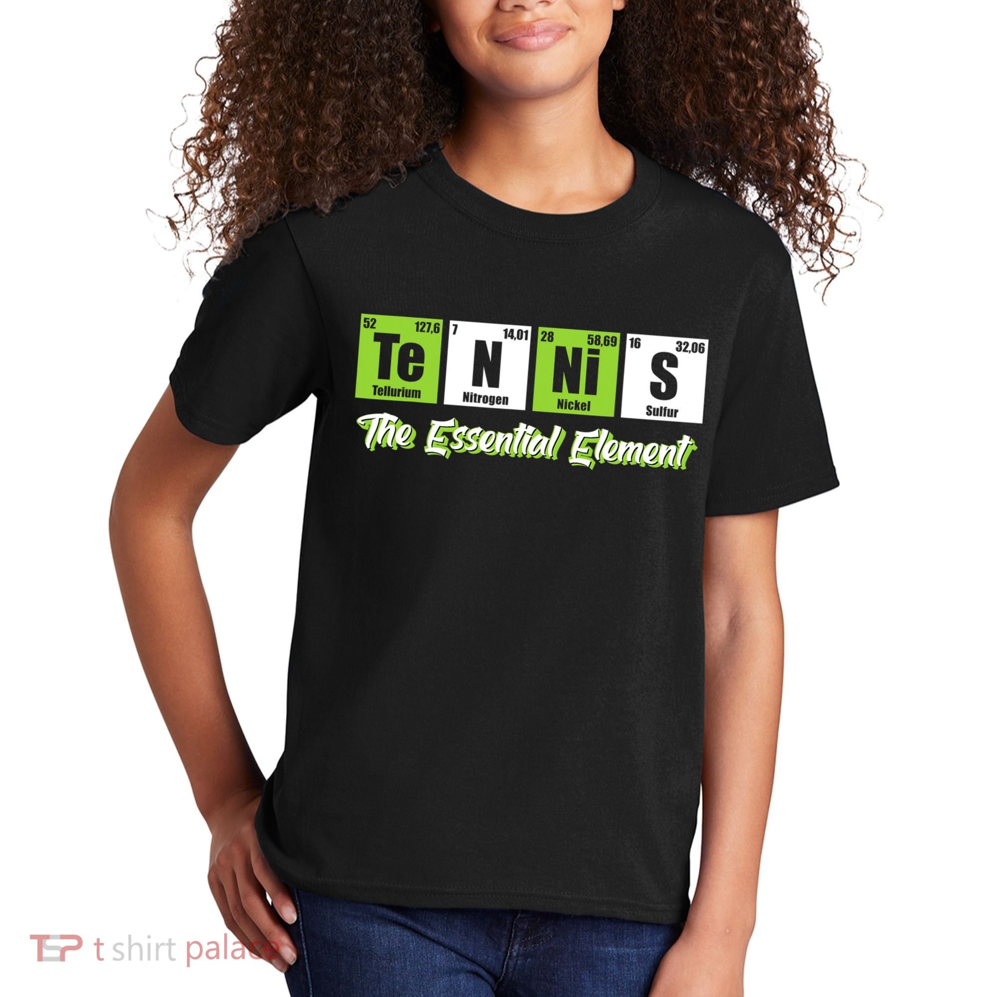 Tennis The Essential Element Funny Love Tennis Kids T-Shirt