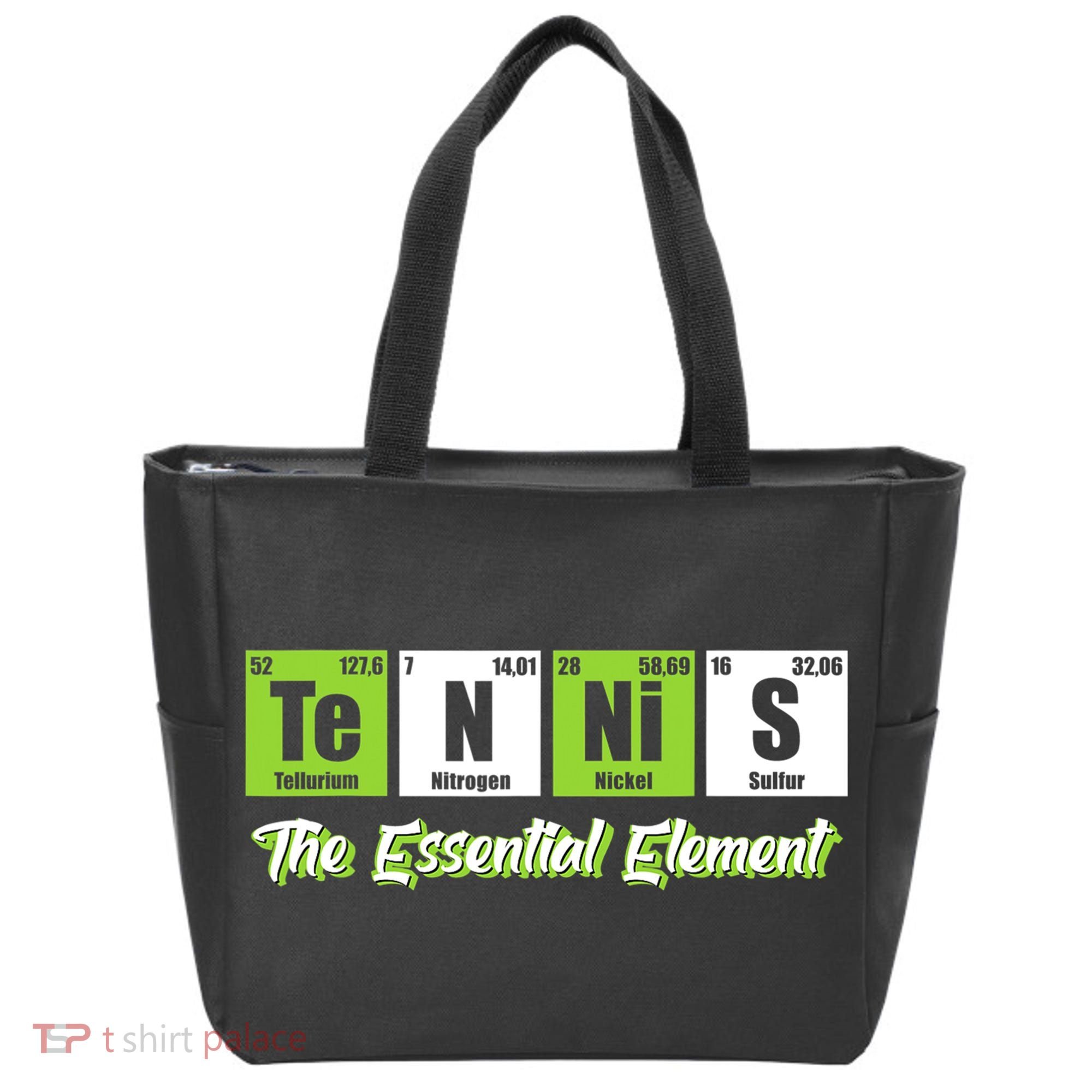 Tennis The Essential Element Funny Love Tennis Tote Bag