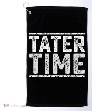 Tater Time Funny Thanksgiving Dinner Golf Towel