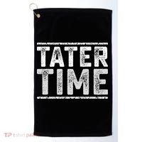 Tater Time Funny Thanksgiving Dinner Golf Towel thumb 0