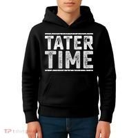 Tater Time Funny Thanksgiving Dinner Kids Hoodie thumb 4