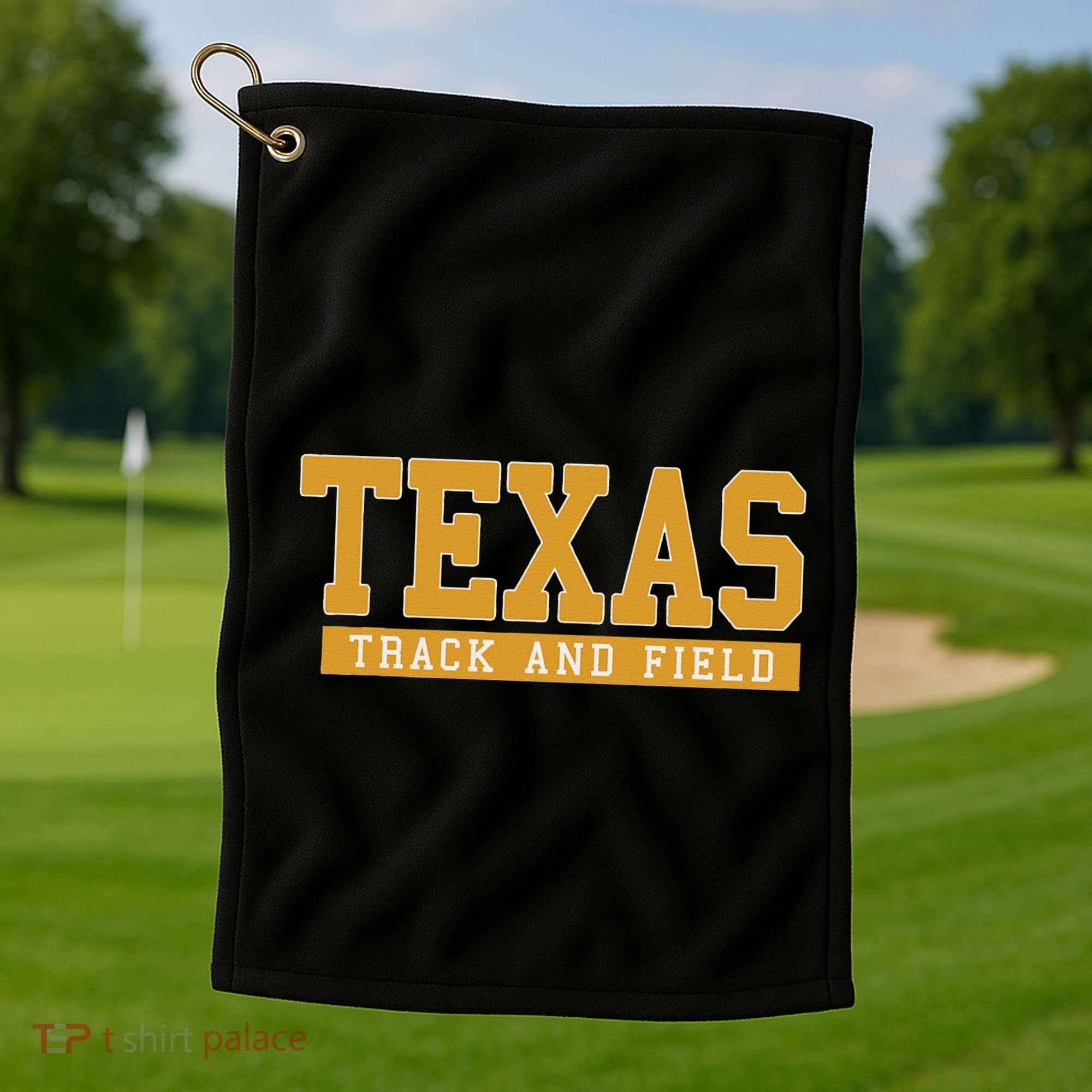 Texas Track & Field Golf Towel
