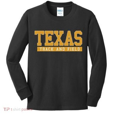 Texas Track & Field Kids Long Sleeve Shirt