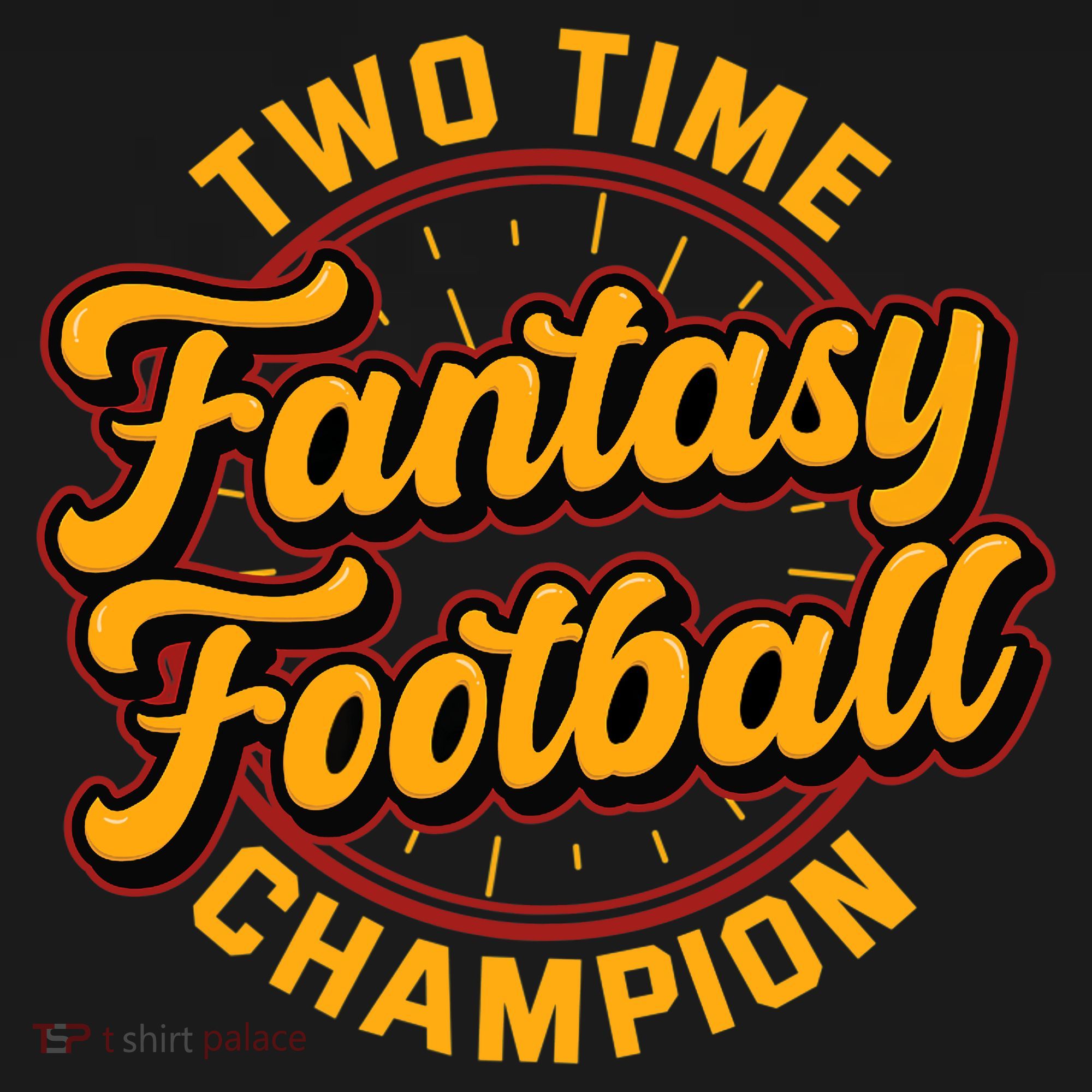 Two Time Fantasy Football Champion Champ League Draft Party Premium Ornament