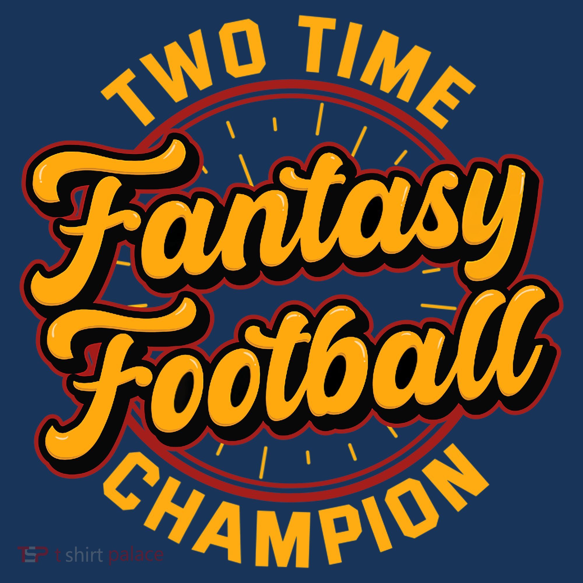 Two Time Fantasy Football Champion Champ League Draft Party Premium Sweatshirt