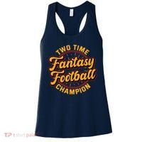 Two Time Fantasy Football Champion Champ League Draft Party Premium Women's Tank Top thumb 0