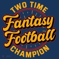 Two Time Fantasy Football Champion Champ League Draft Party Premium Kids T-Shirt thumb 4