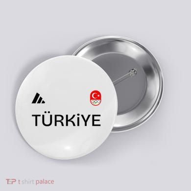 Turkiye Turkey Flag Turkish Shooting Team Sports Button