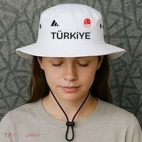 Turkiye Turkey Flag Turkish Shooting Team Sports Bucket Hat thumb 3