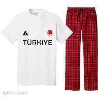 Turkiye Turkey Flag Turkish Shooting Team Sports Pajama Set thumb 0