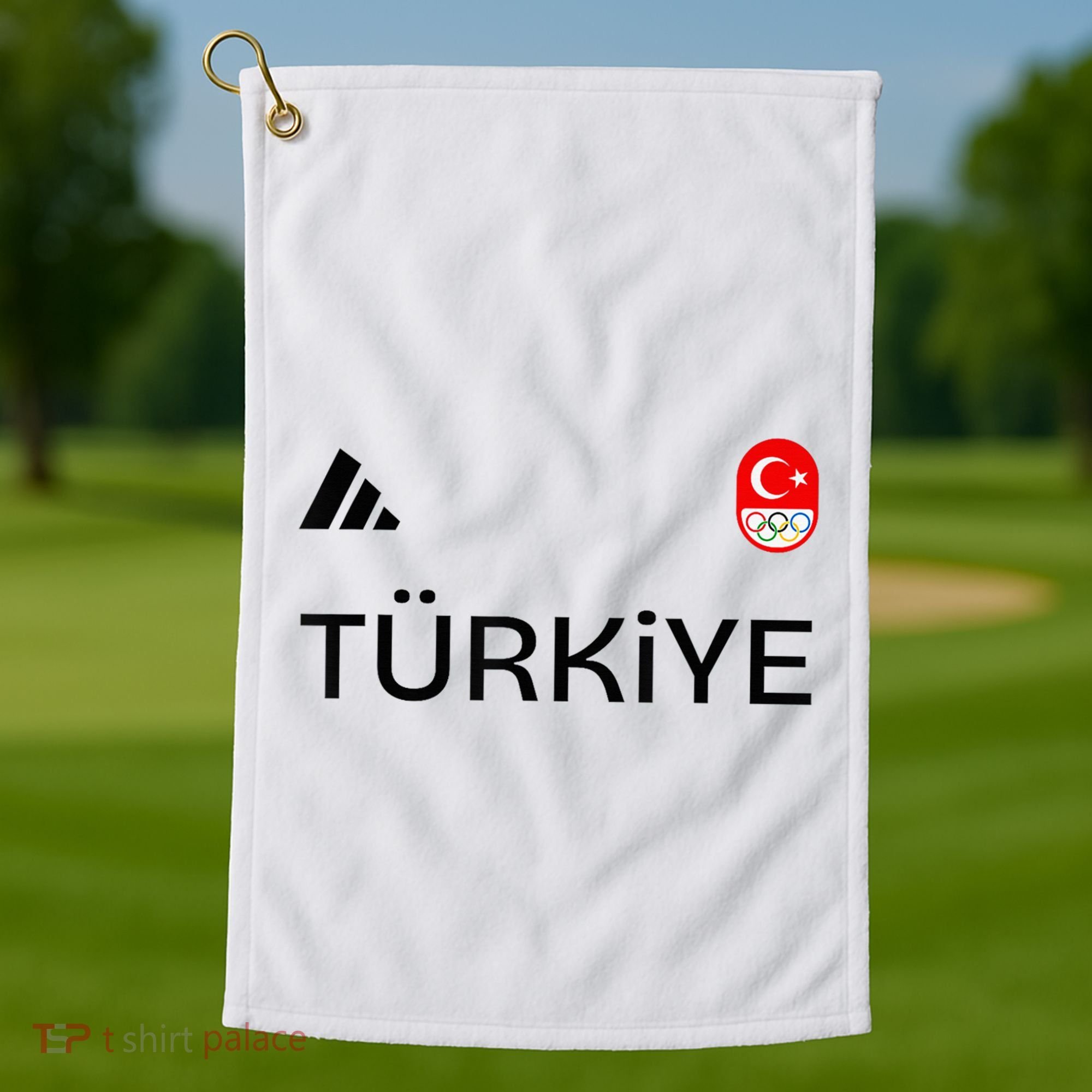 Turkiye Turkey Flag Turkish Shooting Team Sports Golf Towel