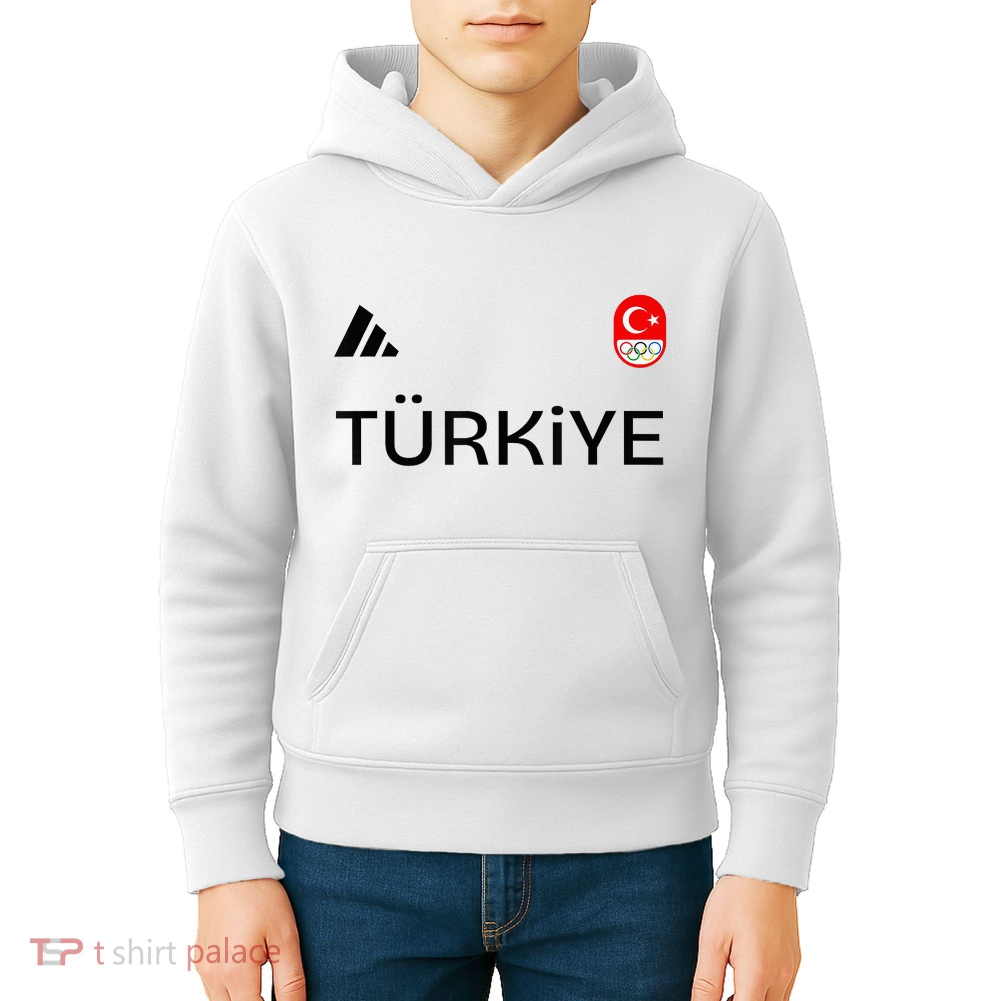 Turkiye Turkey Flag Turkish Shooting Team Sports Kids Hoodie