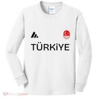 Turkiye Turkey Flag Turkish Shooting Team Sports Kids Long Sleeve Shirt thumb 0