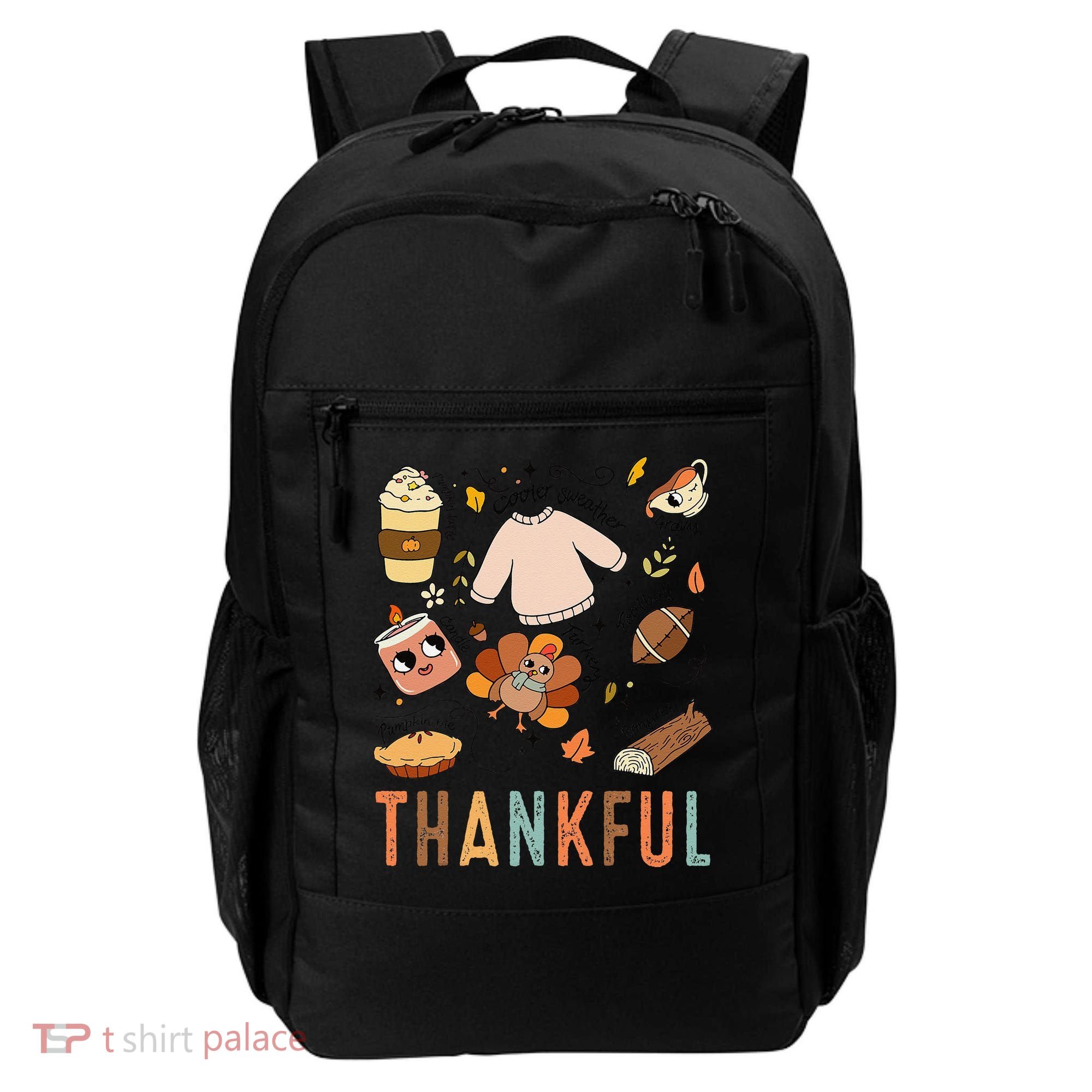 Thanksgiving Turkey Fall Thankful Graphic FamilywomenS Backpack