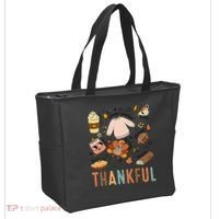 Thanksgiving Turkey Fall Thankful Graphic FamilywomenS Tote Bag thumb 2