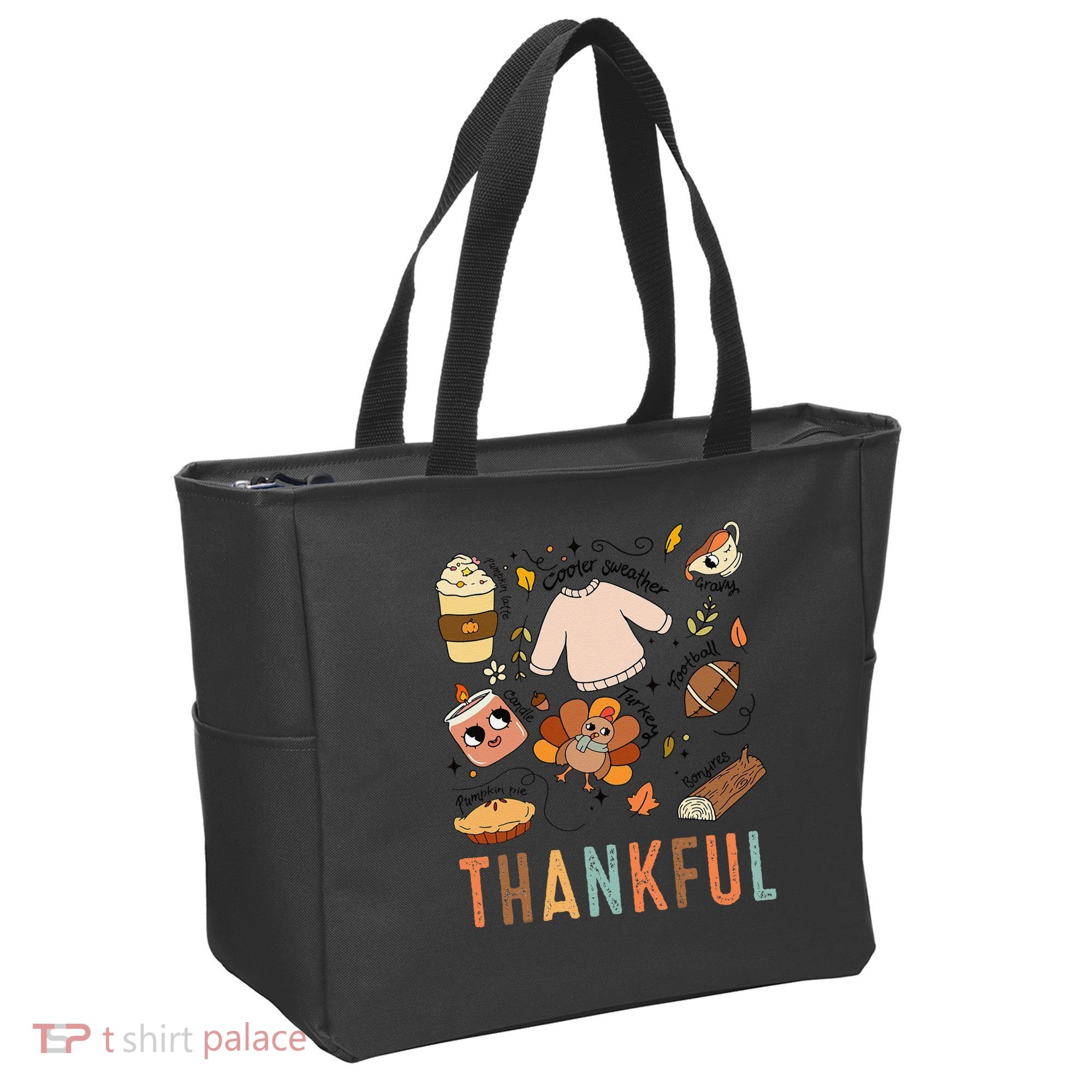 Thanksgiving Turkey Fall Thankful Graphic FamilywomenS Tote Bag