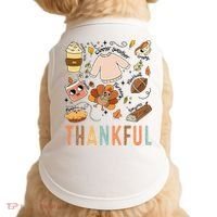 Thanksgiving Turkey Fall Thankful Graphic FamilywomenS Doggie Tank thumb 0