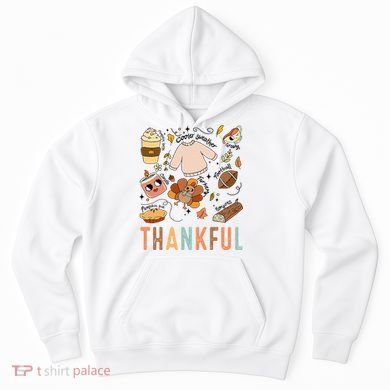 Thanksgiving Turkey Fall Thankful Graphic FamilywomenS Hoodie