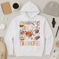 Thanksgiving Turkey Fall Thankful Graphic FamilywomenS Hoodie thumb 3