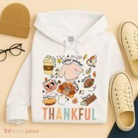 Thanksgiving Turkey Fall Thankful Graphic FamilywomenS Hoodie thumb 4