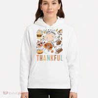 Thanksgiving Turkey Fall Thankful Graphic FamilywomenS Hoodie thumb 5
