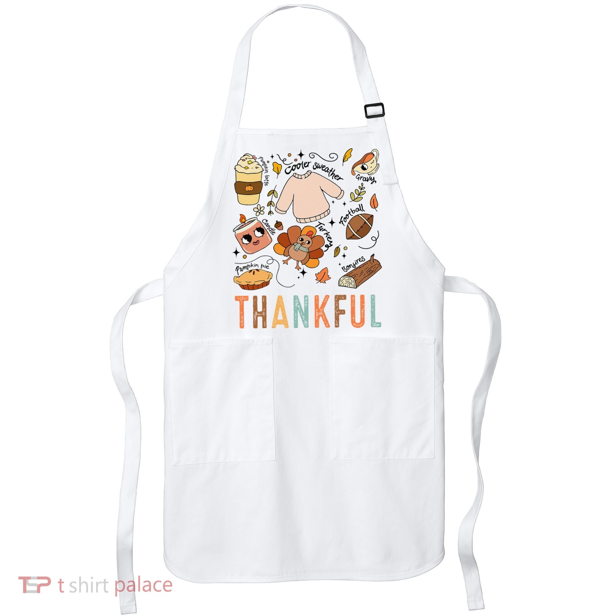 Thanksgiving Turkey Fall Thankful Graphic FamilywomenS Apron