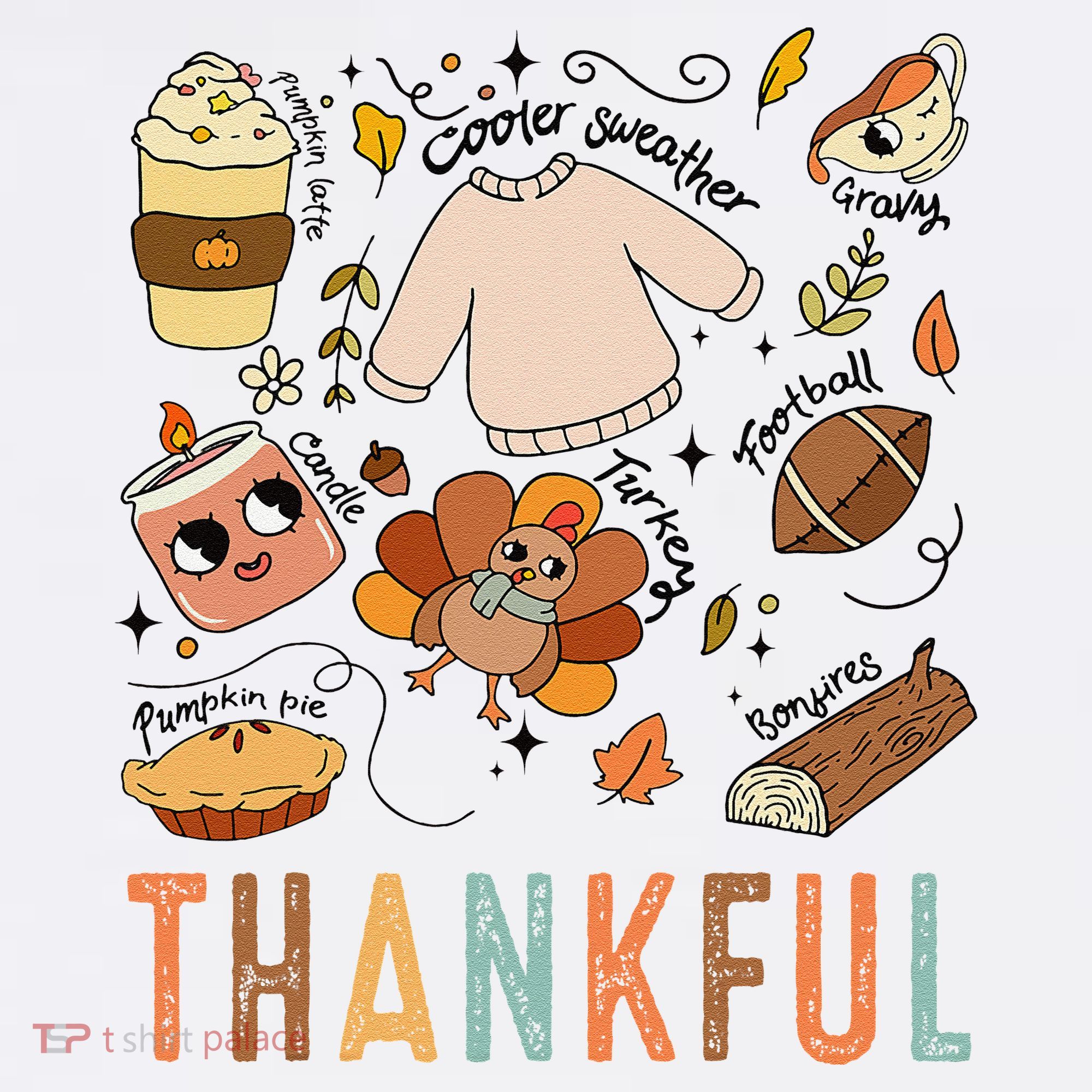 Thanksgiving Turkey Fall Thankful Graphic FamilywomenS Sweatshirt