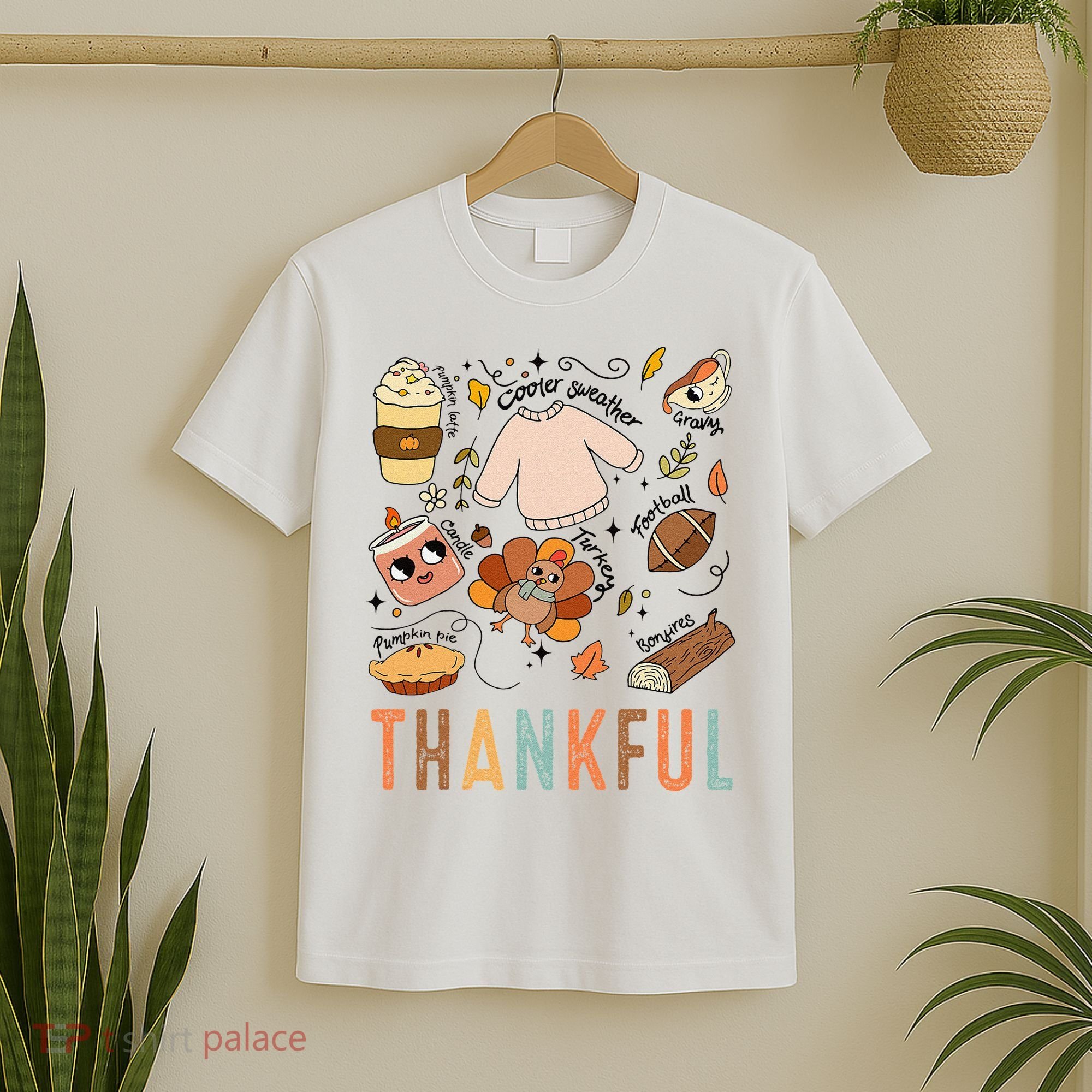 Thanksgiving Turkey Fall Thankful Graphic FamilywomenS T-Shirt