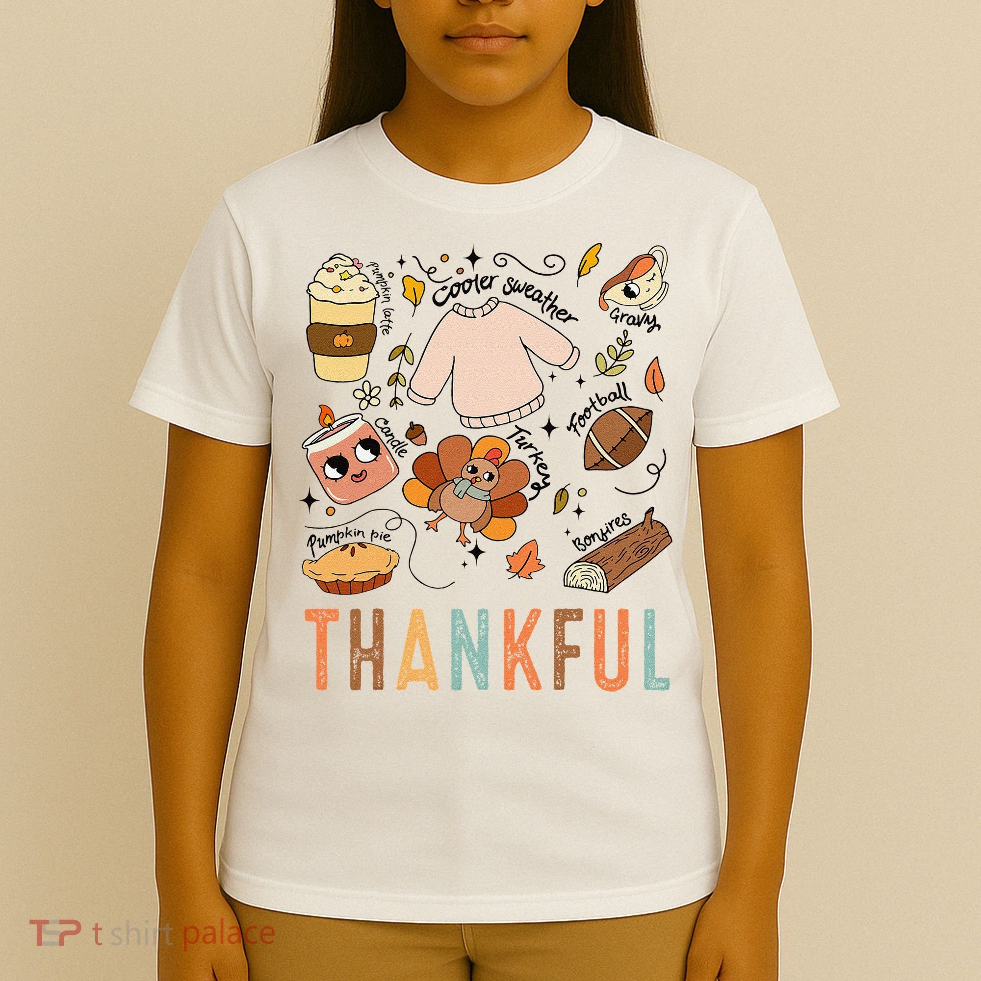 Thanksgiving Turkey Fall Thankful Graphic FamilywomenS T-Shirt