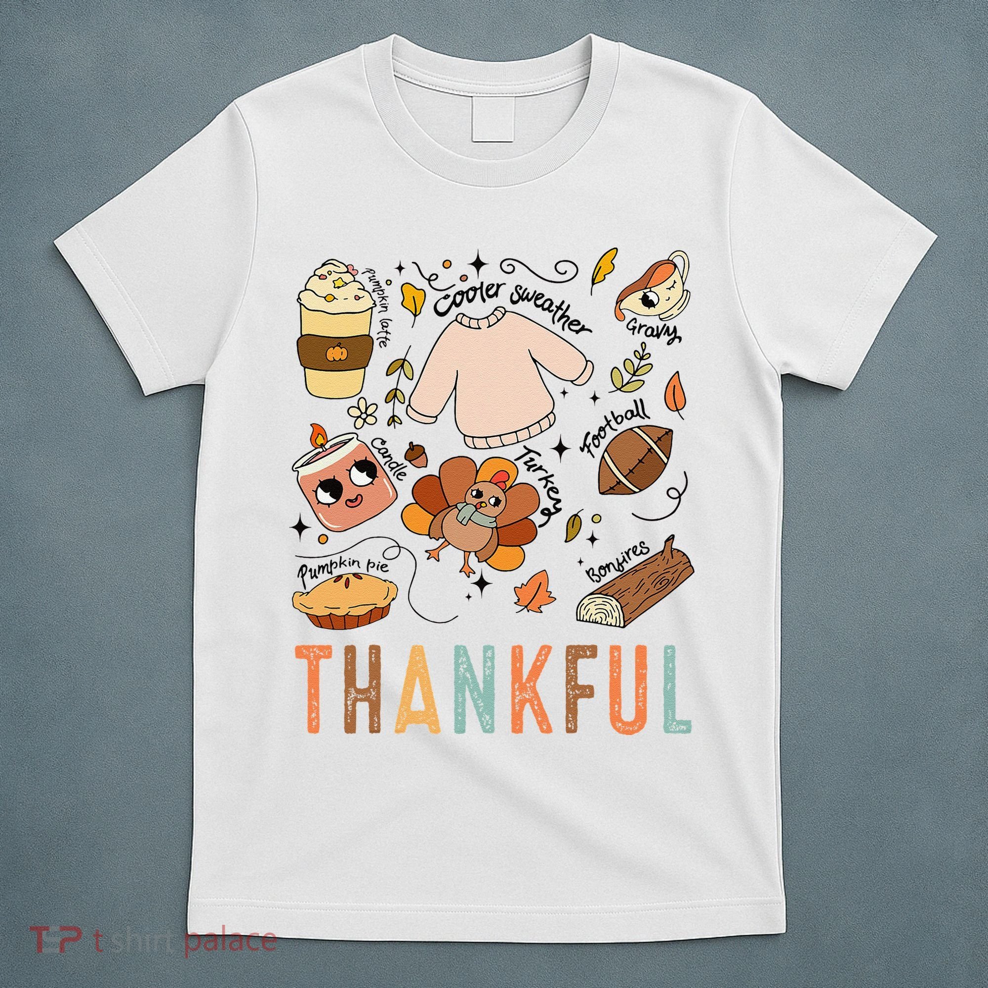 Thanksgiving Turkey Fall Thankful Graphic FamilywomenS T-Shirt