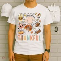 Thanksgiving Turkey Fall Thankful Graphic FamilywomenS T-Shirt thumb 6