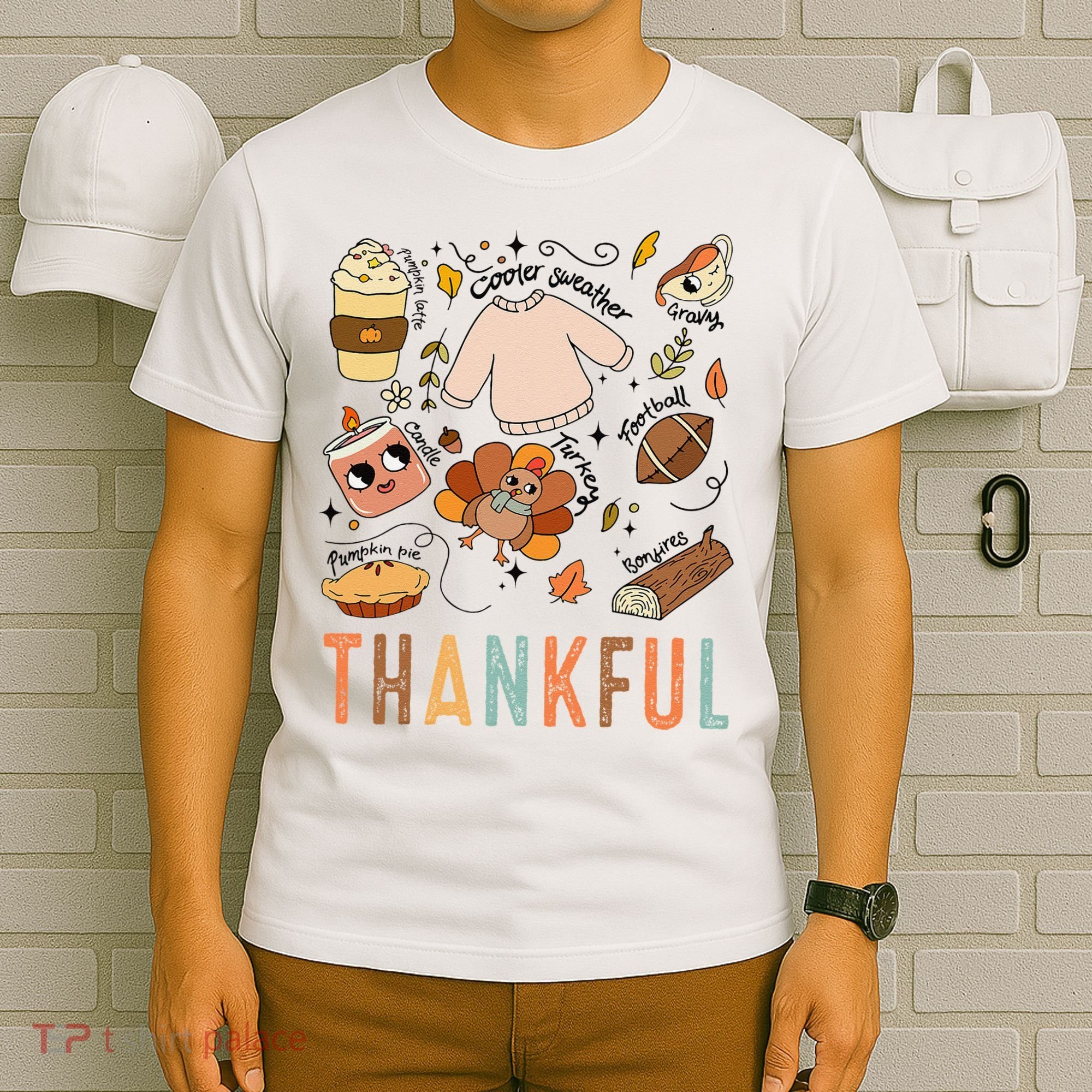 Thanksgiving Turkey Fall Thankful Graphic FamilywomenS T-Shirt
