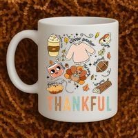 Thanksgiving Turkey Fall Thankful Graphic FamilywomenS Coffee Mug thumb 2