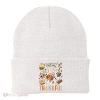 Thanksgiving Turkey Fall Thankful Graphic FamilywomenS Beanie thumb 0